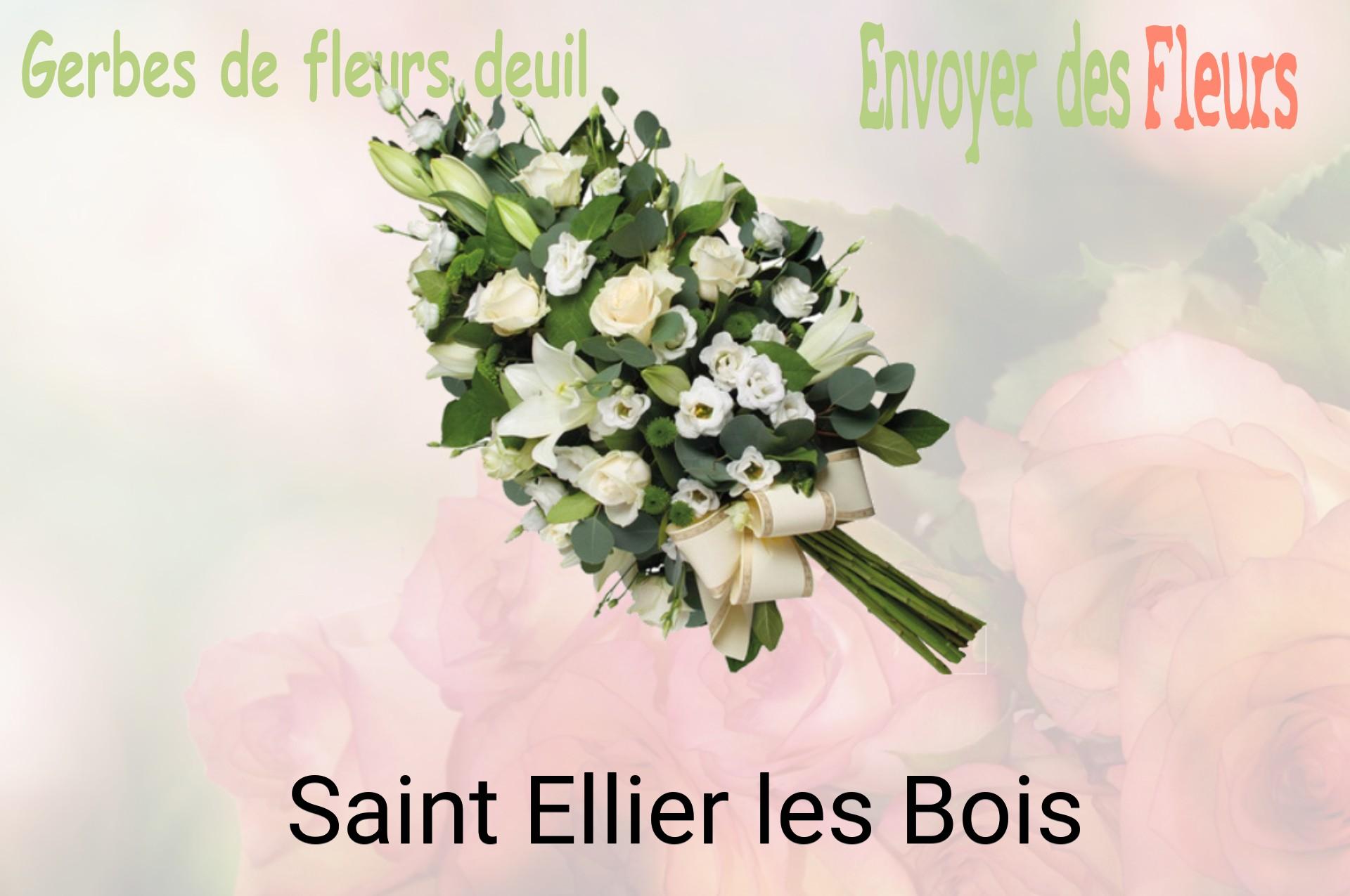 Gerbe de fleurs de deuil livrée à Saint-Ellier-les-Bois